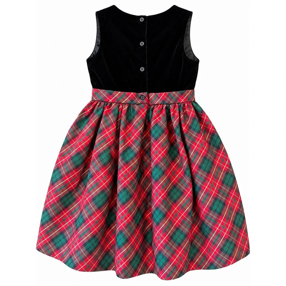 Gymboree Girls Matching Family Plaid Bow Dress A Royal Christmas Girls Size 8